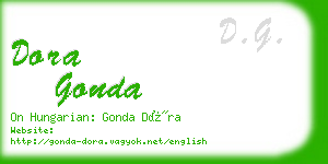 dora gonda business card